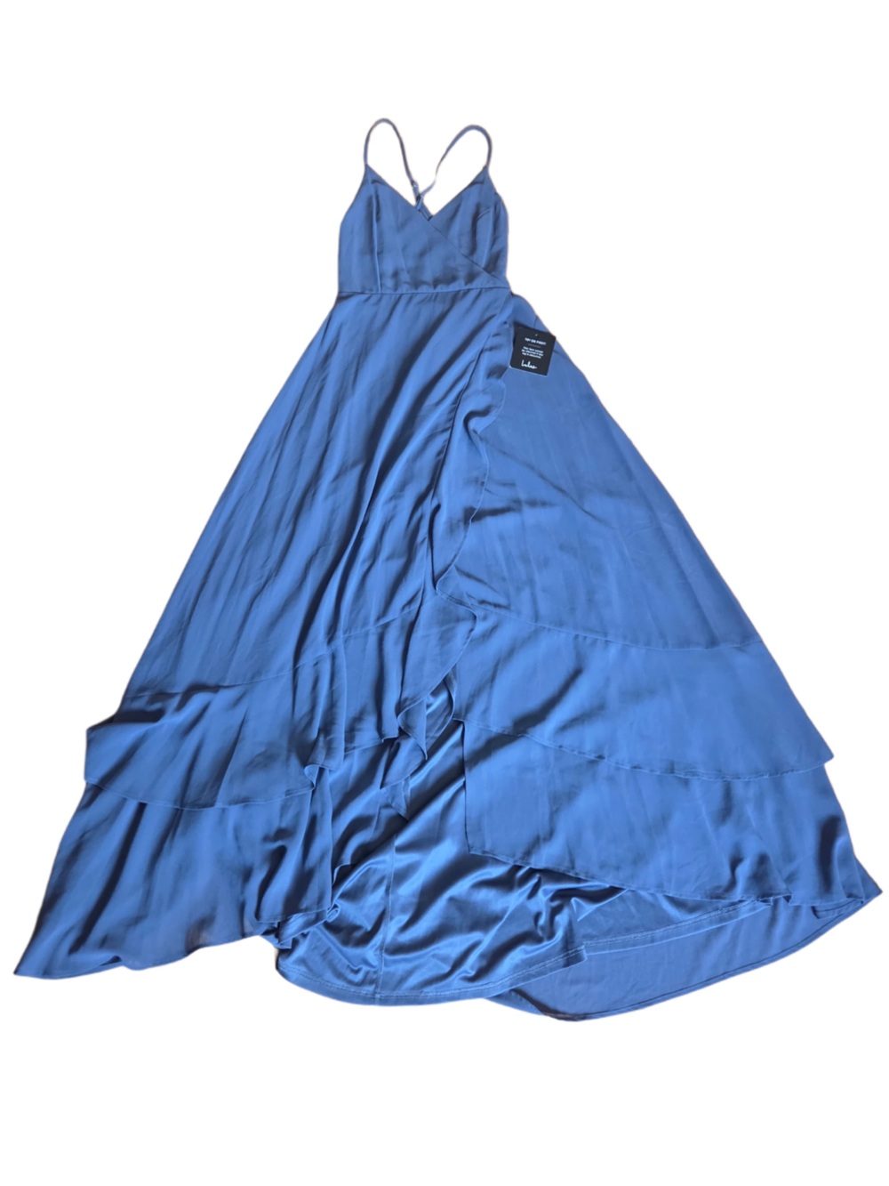 New With Tags Lulu's Blue Spaghetti-Strap Maxi Dress